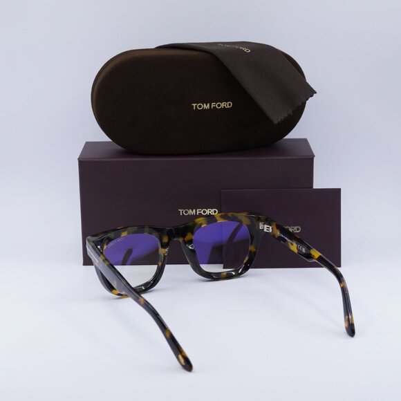 Tom Ford FT5872-B 055 Square Eyeglasses 48mm - Colored Havana - Picture 10 of 10